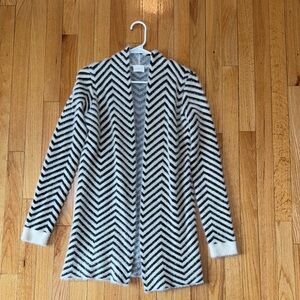 Black and White Chevron Cardigan